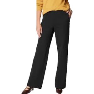 J.Jill Collection Ponte Knit Trousers High Rise Black Pants
Office Travel NWT